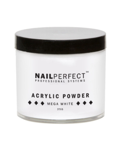 Nail Perfect Acrylic Powder Mega White 25Gr