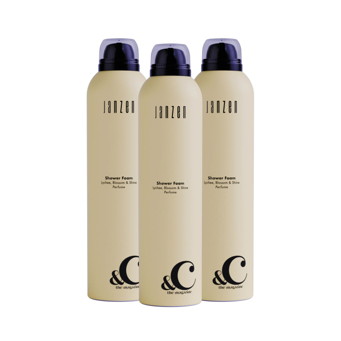 Janzen Shower Foam &C Lychee Blossom & Shine 3-pack - 3x200ml