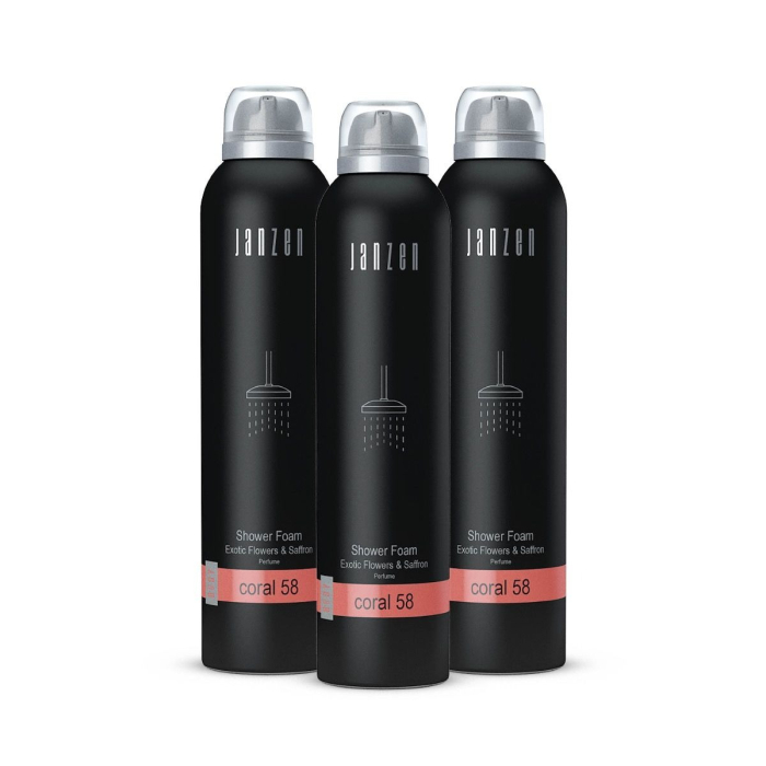 Janzen Shower Foam Coral 58 3-pack - 3x200ml